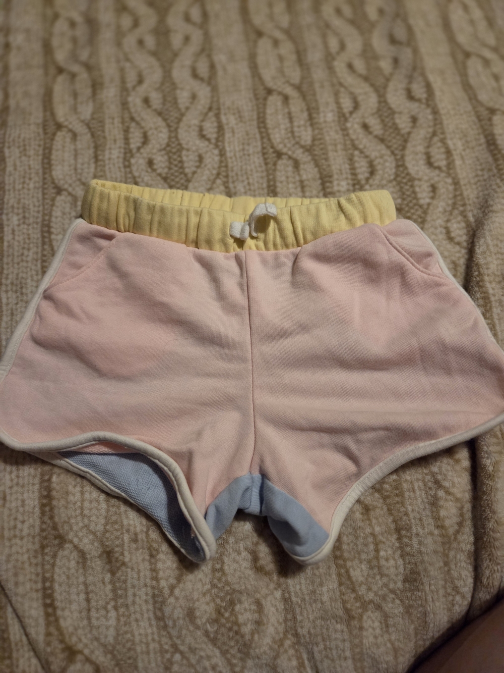 Pastel Colorblock Girls' Athletic Shorts Old Navy- Pink, Yellow, Blue
